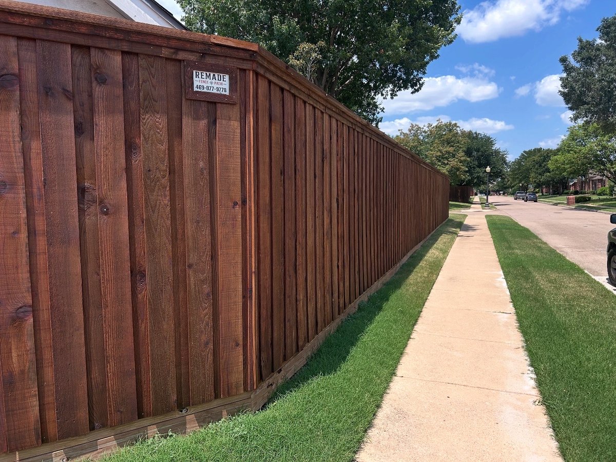 ReMade Fence street-view stained fence