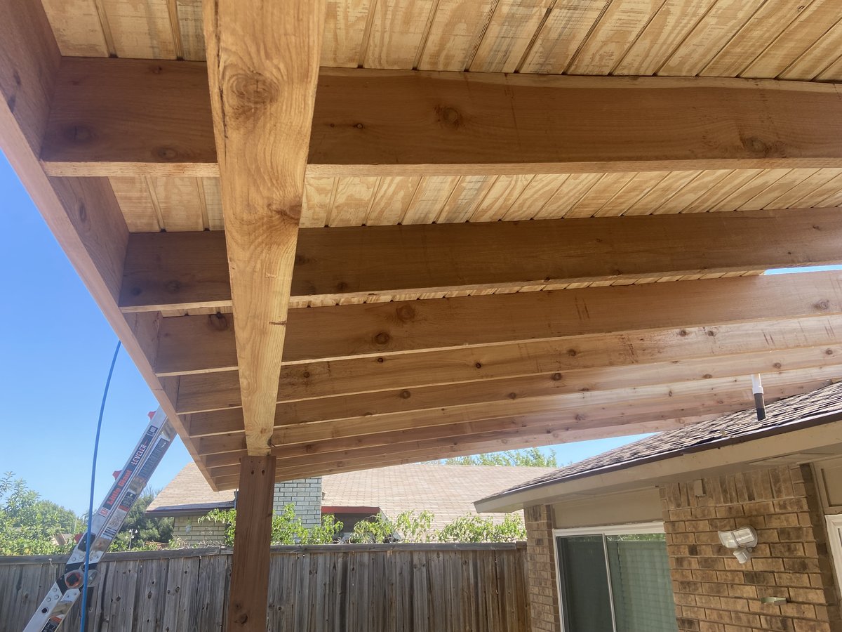 Pergola post and beam detail